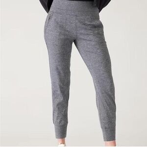 Athleta Venice jogger women’s L/Tall gray pockets athleisure